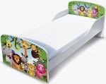 Moderne Lit d'Enfant Toddler motif JUNGLE avec matelas