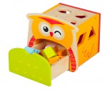  Forme Trieuse en bois Hiboux avec tiroir + blocs