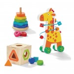 L’ensemble de casse-têtes en bois « Joyeuse Girafe »