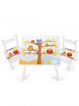 Table et 2 chaises enfant motif hiboux 