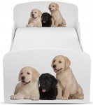 Moderne Lit d'Enfant Toddler 140/70 motif: Mes Chiens