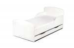 Lit d'Enfant Toddler couleur blanc avec rangement + matelas