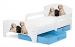 Lit d'Enfant SMART Toddler motif: Chien de la Famille