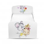 Moderne Lit d'Enfant Toddler 140/70 motif: Souris