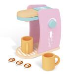 Machine à café en bois couleur Rose 