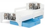 Lit d'Enfant SMART Toddler motif Famille de chats
