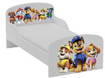 Lit d'enfant Paw Patrol La Pat' Patrouille avec Chase, Stella et Leurs Amis – Lattes + Matelas Inclus