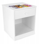 Table de chevet pour la chambre d'enfant motif  La jungle