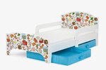 Lit d'Enfant SMART en bois avec un matelas Notre Ferme