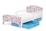 Lit d'Enfant SMART en bois avec un matelas Rêves Roses