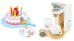 Ensemble la Cafetière et Gâteau d'anniversaire en Bois pour les enfants 