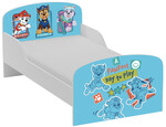 Lit d'enfant Paw Patrol La Pat' Patrouille avec Chase, Stella et Leurs Amis – Lattes + Matelas Inclus