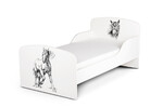  Moderne Lit d'Enfant Toddler 140/70 motif: Cheval