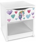 Moderne table de chevet avec tiroir la Licorne