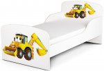 Moderne Lit d'Enfant Toddler motif M. Escavateur avec matelas 