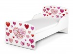 Moderne Lit d'Enfant Toddler avec matelas Coeurs sucrés LOVE