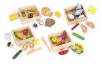 Ensemble de produits alimentaires - tout en bois