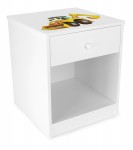 Table de chevet pour la chambre d'enfant motif  Mr. Excavateur