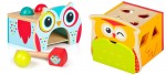 2en1 Le hibou intelligent- banc à marteler + Cube de tri de formes