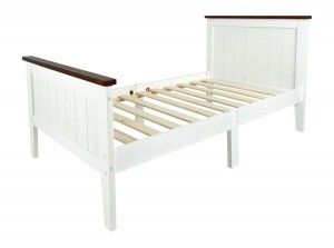 Moderne Lit d'Enfant Toddler Paris Walnut 140/70