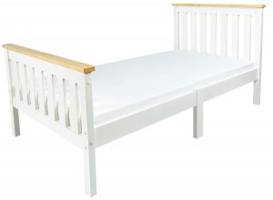 Moderne Lit d'Enfant Toddler Milano Pine avec matelas 140/70 