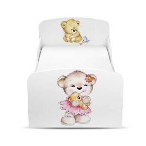  Moderne Lit d'Enfant Toddler 140/70 motif: Nounours
