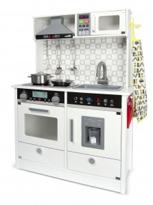 Cuisine électronique en bois WHITE MODERN