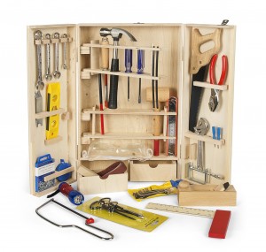 Charpentier pour enfants - Outils en bois  50 pièces 