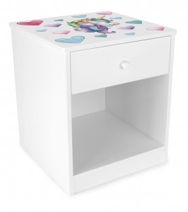 Table de chevet pour la chambre d'enfant la Licorne