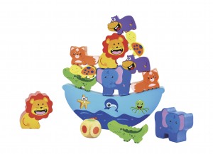  La petite barque équilibrant en bois - sauver tous les animaux!