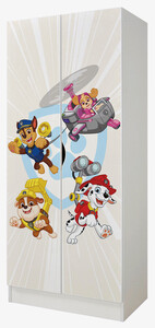 Armoire blanche deux portes PAW Patrol : La Pat' Patrouille