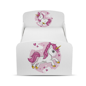 Moderne Lit d'Enfant Toddler avec matelas Motif Lovely Licorne